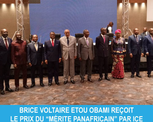 Distinction : Brice Voltaire Etou Obami reçoit le prix du “Mérite panafricain”