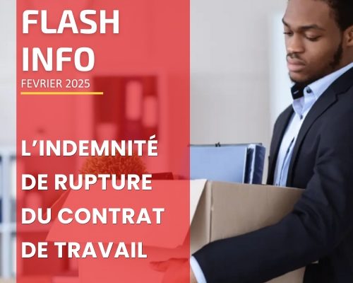 L’indemnité de rupture du contrat de travail, licenciement, exco cacoges