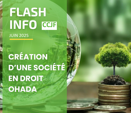 Flash info CCJF : Création d’une société en droit OHADA
