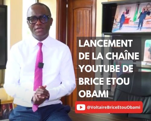 lancement de la chaîne YouTube de Brice Etou Obami