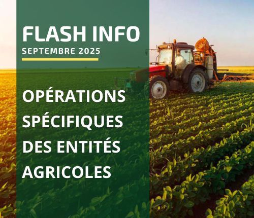 Opérations spécifiques des entités agricoles