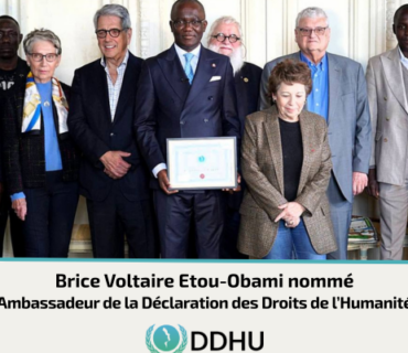Brice Voltaire Etou-Obami, Ambassadeur de la Déclaration des Droits de l’Humanité
