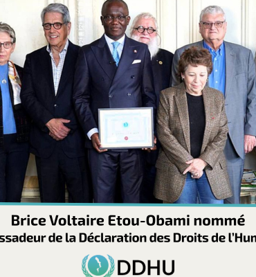 Brice Voltaire Etou-Obami, Ambassadeur de la Déclaration des Droits de l’Humanité
